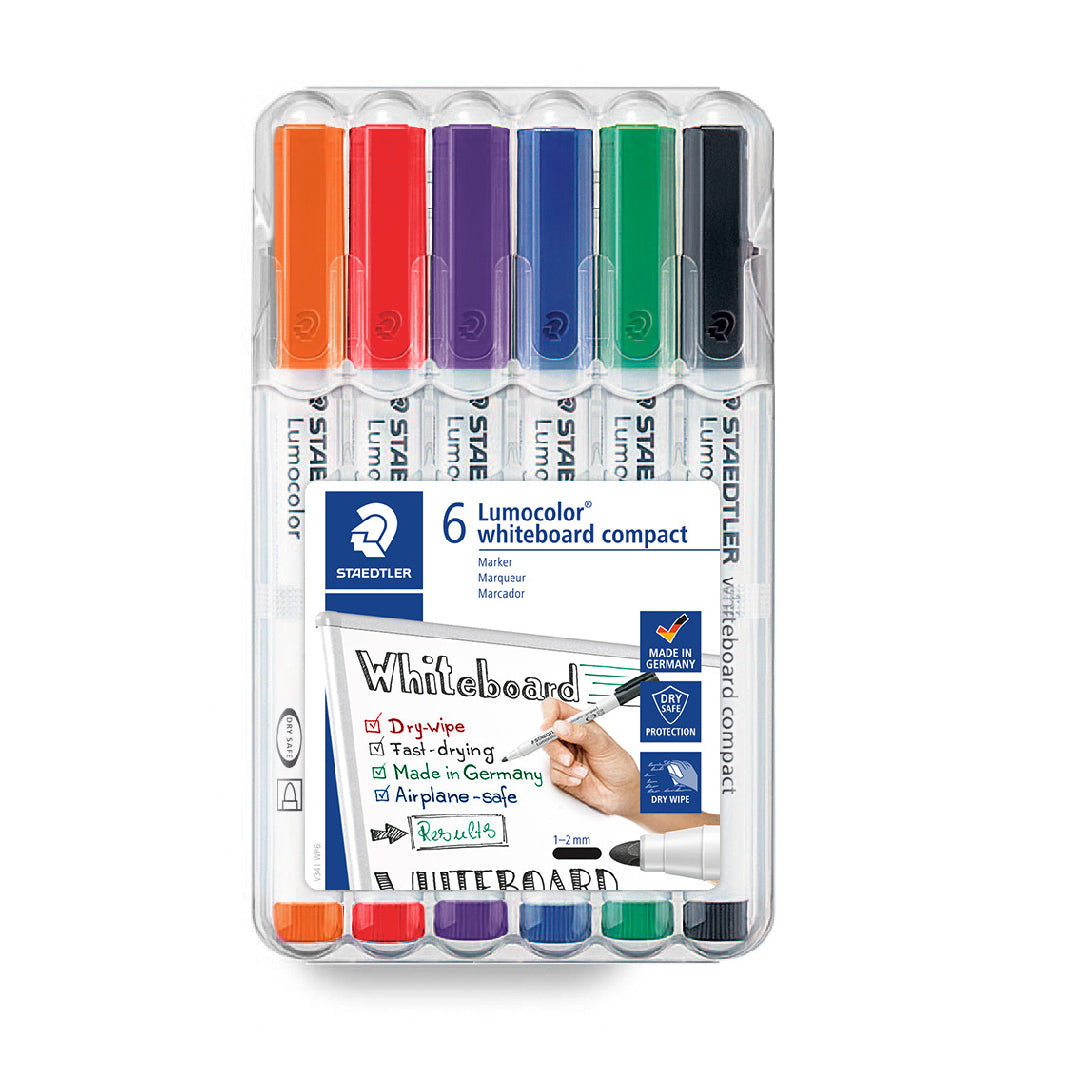 Lumocolor Whiteboard Compact Marker Set (6) Artec