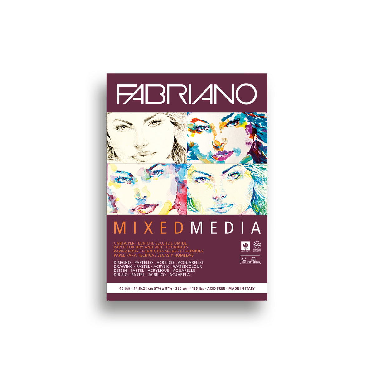 Fabriano Mixed Media Bloc 250g/m2